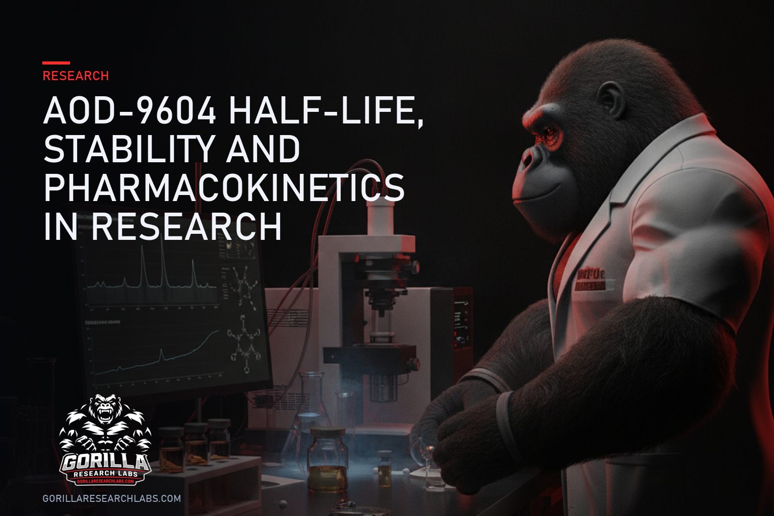 AOD-9604 Half-Life, Stability and Pharmacokinetics in Research — research illustration