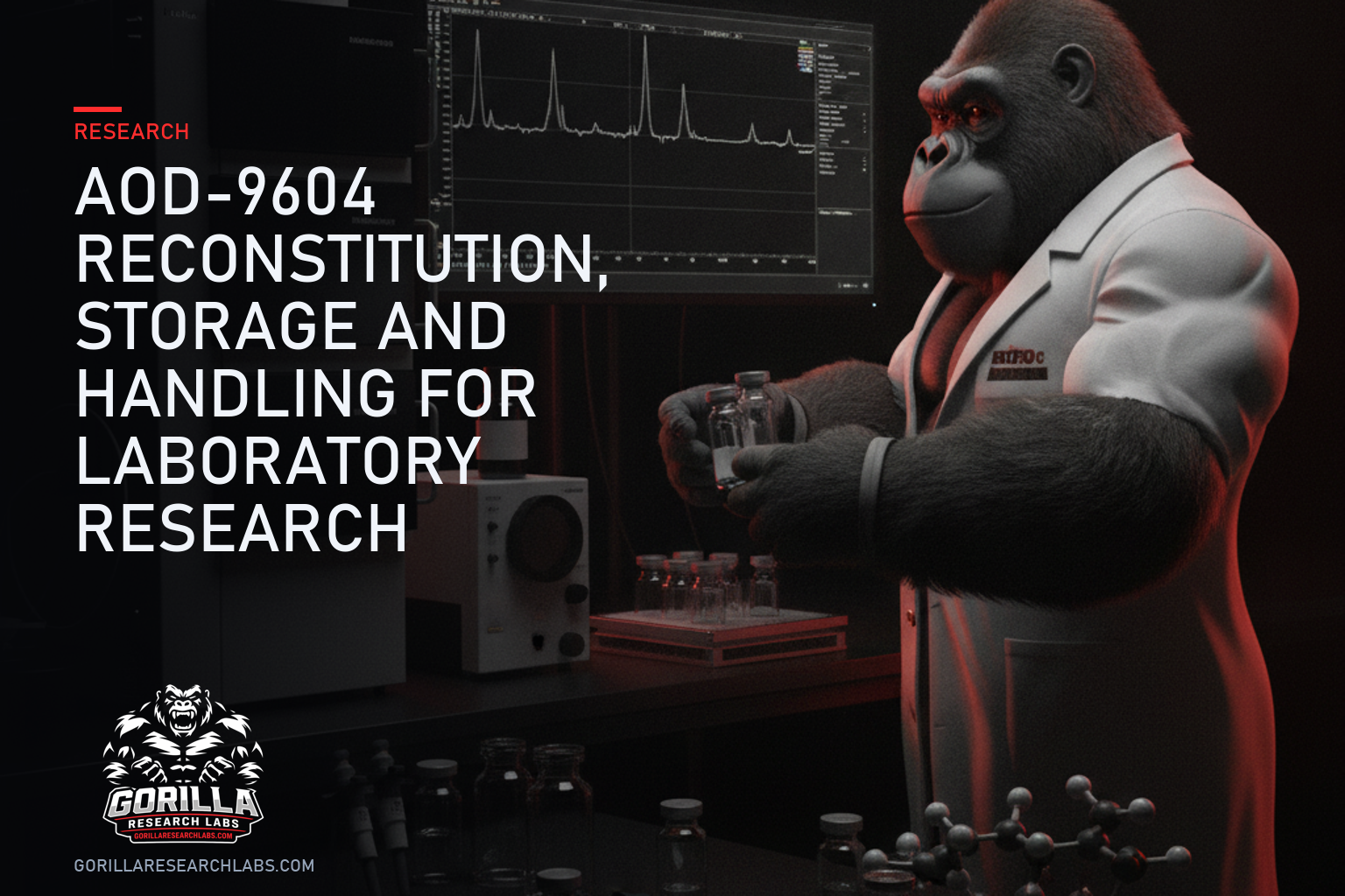 AOD-9604 Reconstitution, Storage and Handling for Laboratory Research — research illustration