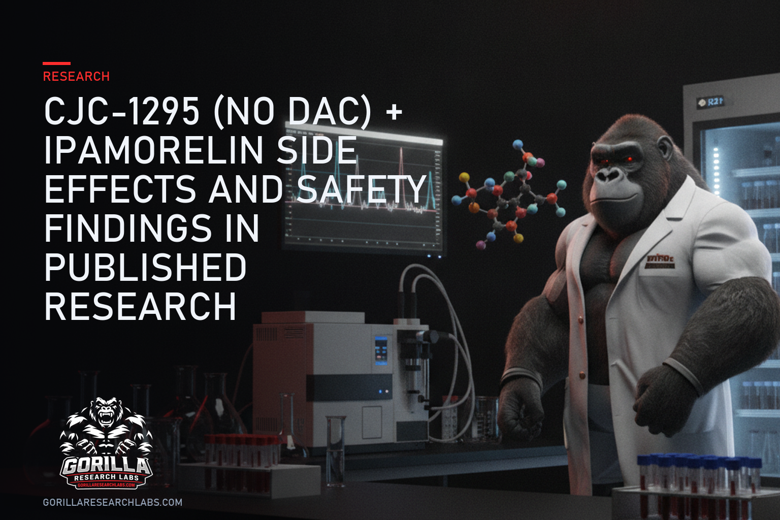 CJC-1295 (No DAC) + Ipamorelin Side Effects and Safety Findings in Published Research — research illustration