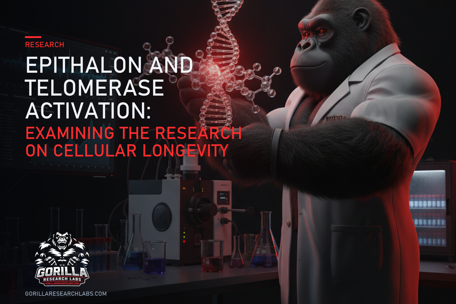 Epithalon and Telomerase Activation: Examining the Research on Cellular Longevity — research illustration