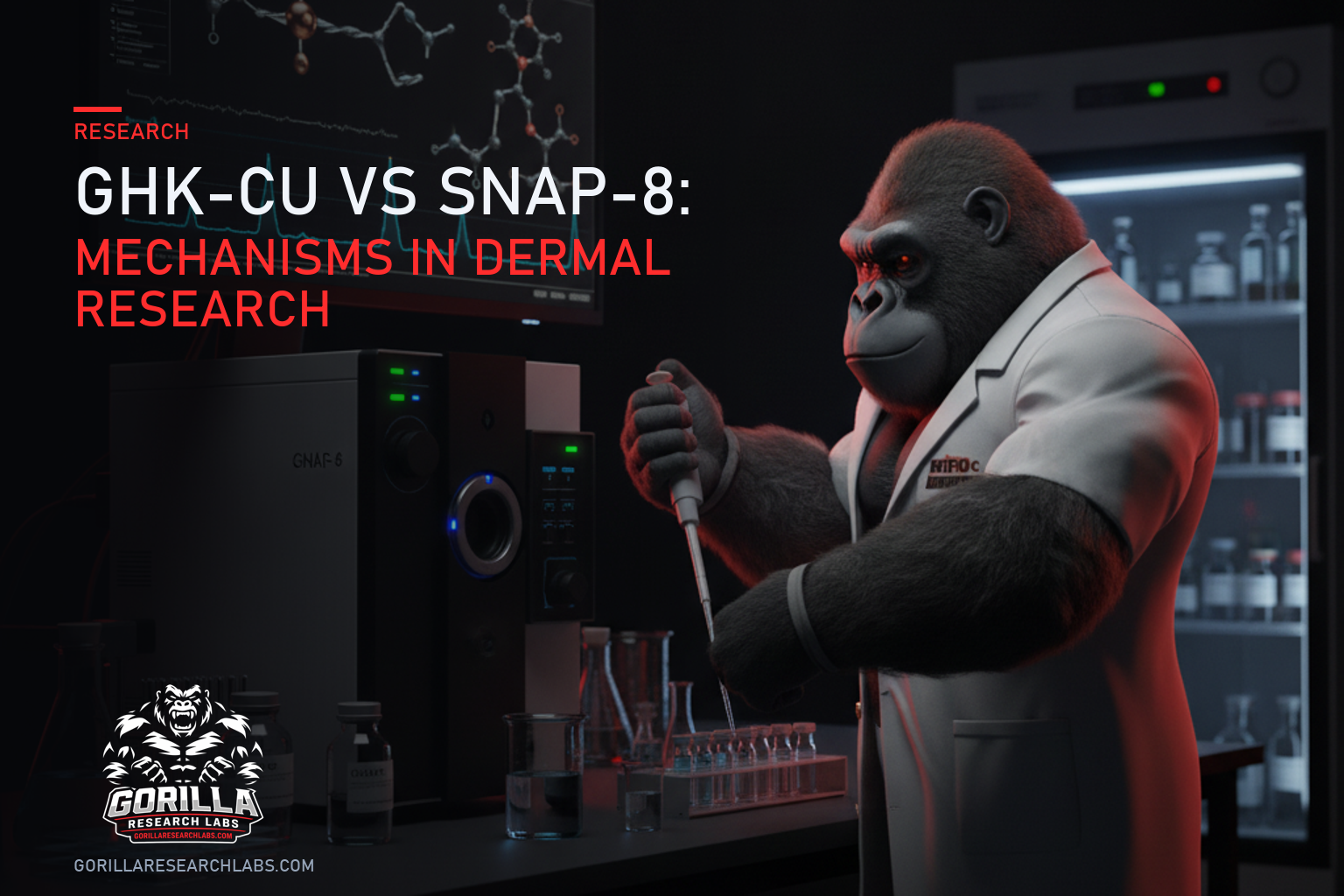 GHK-Cu vs SNAP-8: Mechanisms in Dermal Research — research illustration