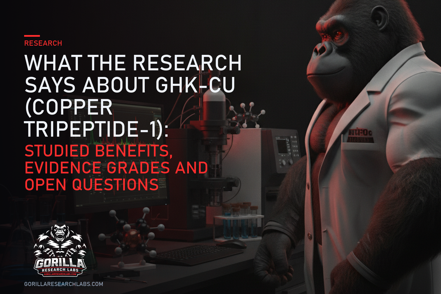 What the Research Says About GHK-Cu (Copper Tripeptide-1): Studied Benefits, Evidence Grades and Open Questions — research illustration