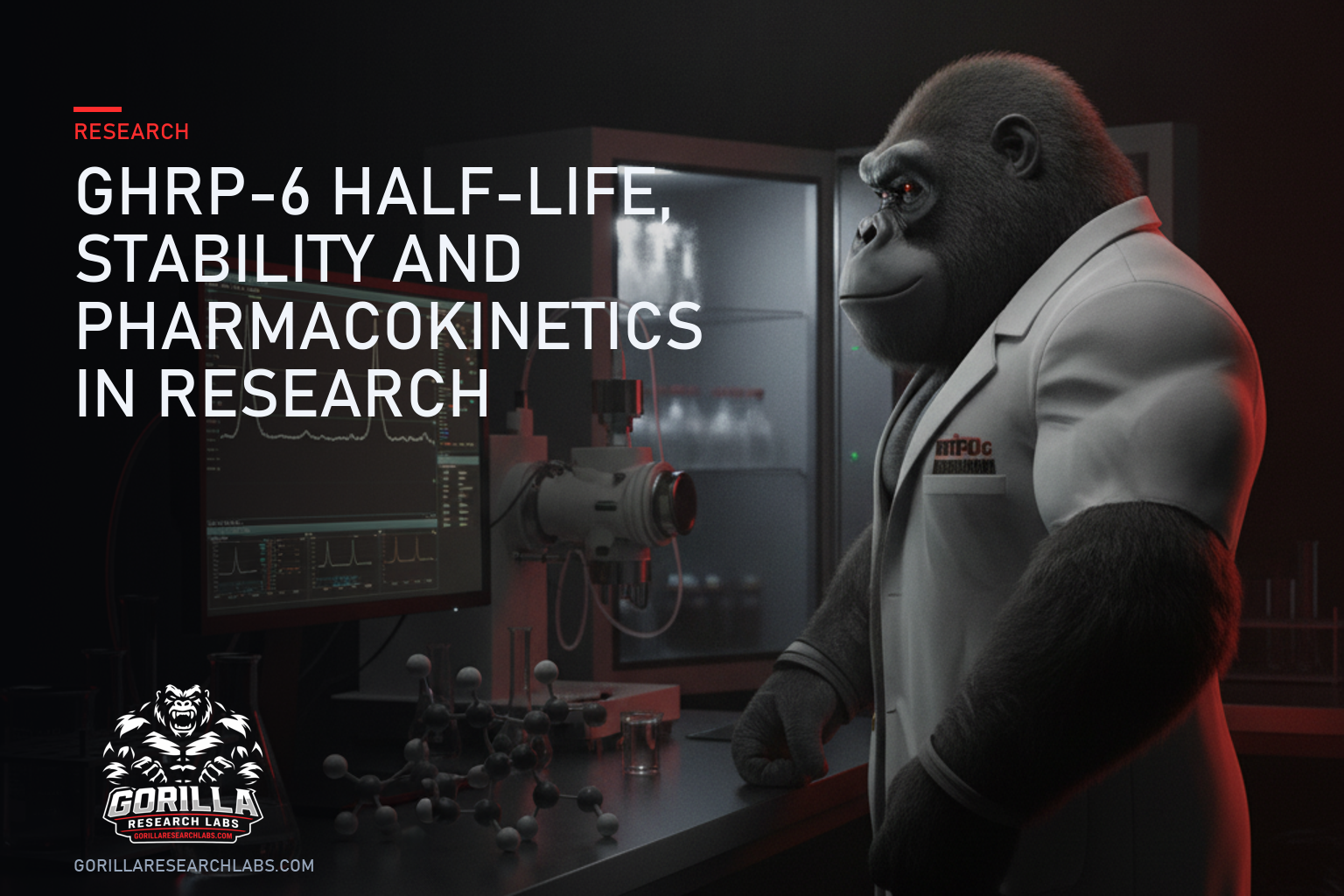 GHRP-6 Half-Life, Stability and Pharmacokinetics in Research — research illustration