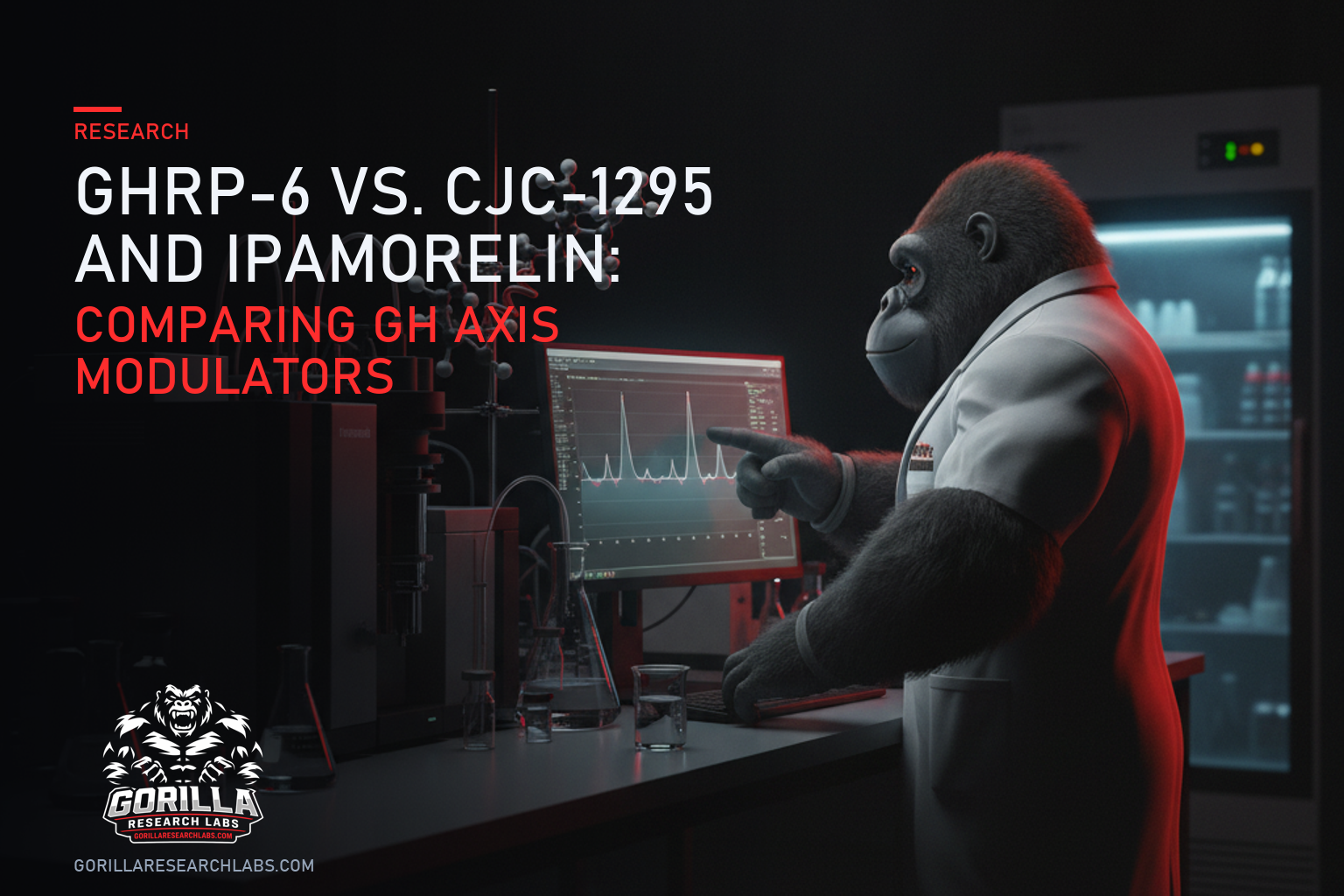 GHRP-6 vs. CJC-1295 and Ipamorelin: Comparing GH Axis Modulators — research illustration