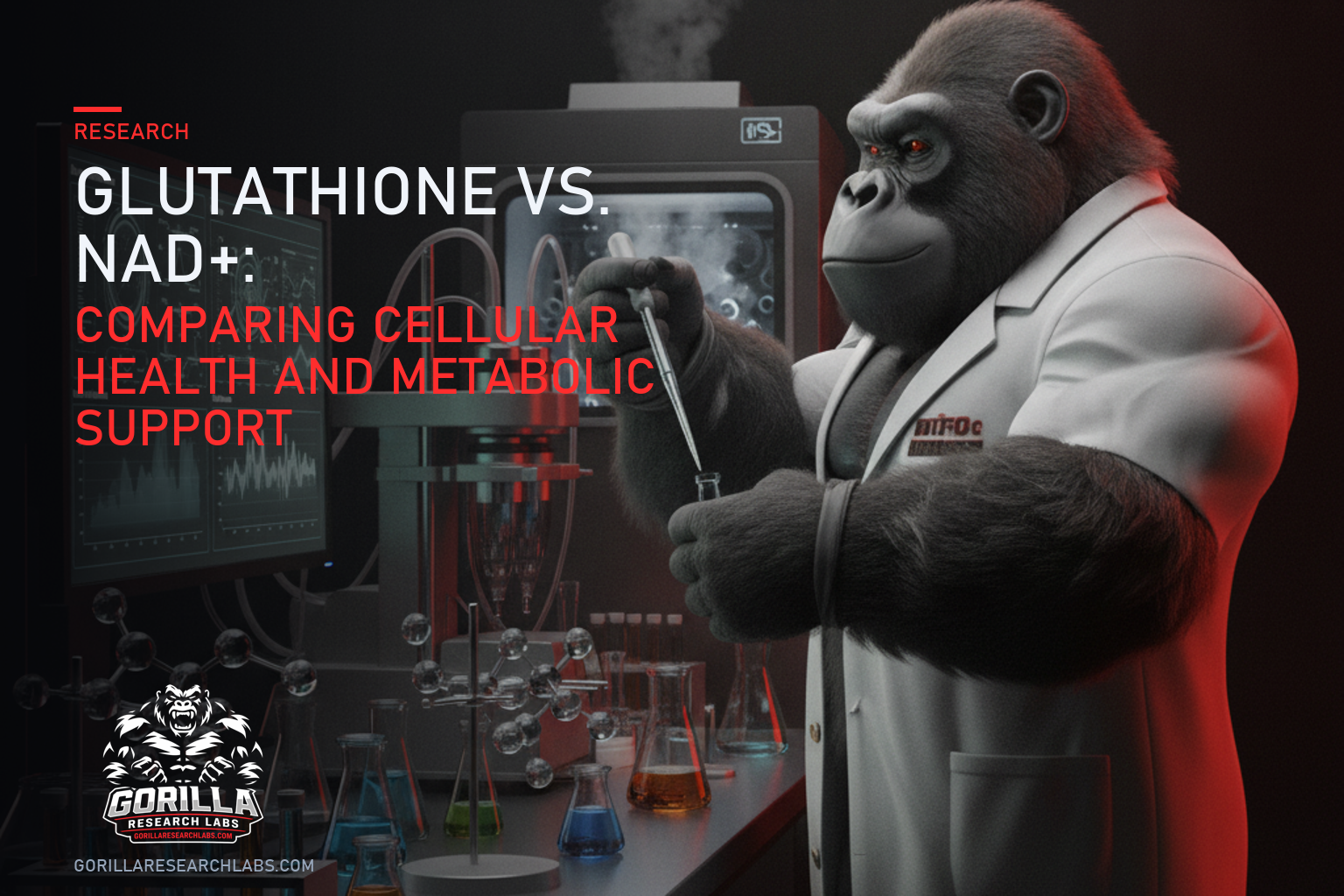 Glutathione vs. NAD+: Comparing Cellular Health and Metabolic Support — research illustration