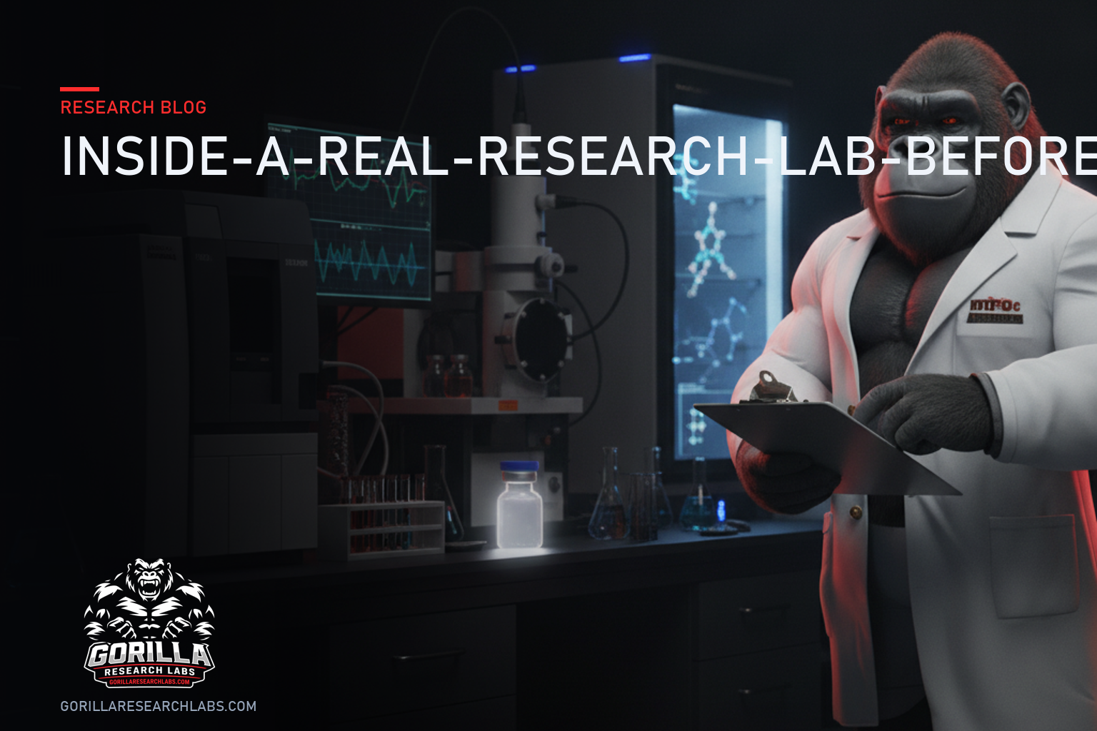 Inside a Real Research Lab: What Actually Happens Before a Vial Ships — research illustration