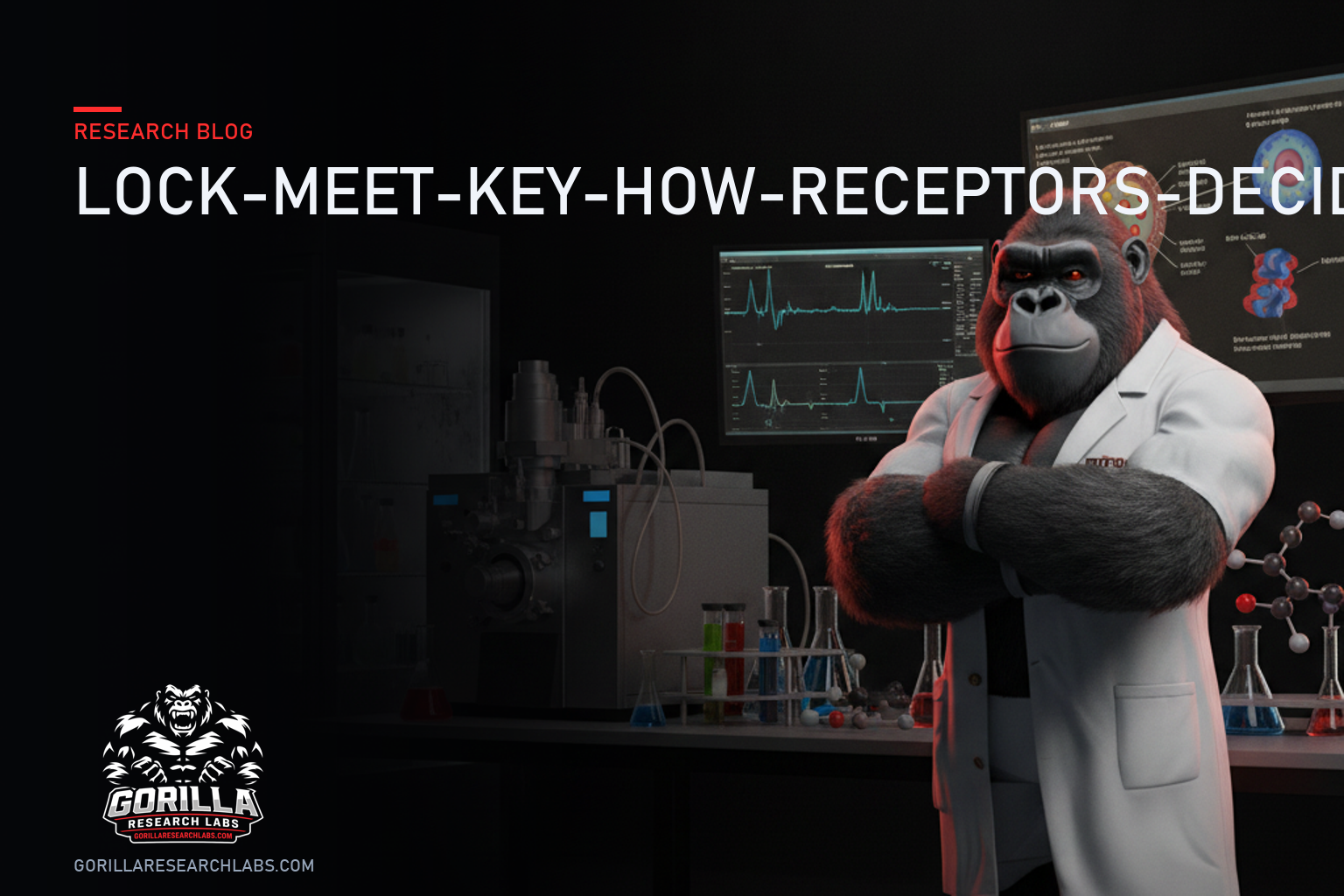 Lock, Meet Key: How Receptors Decide Which Molecule Gets In — research illustration