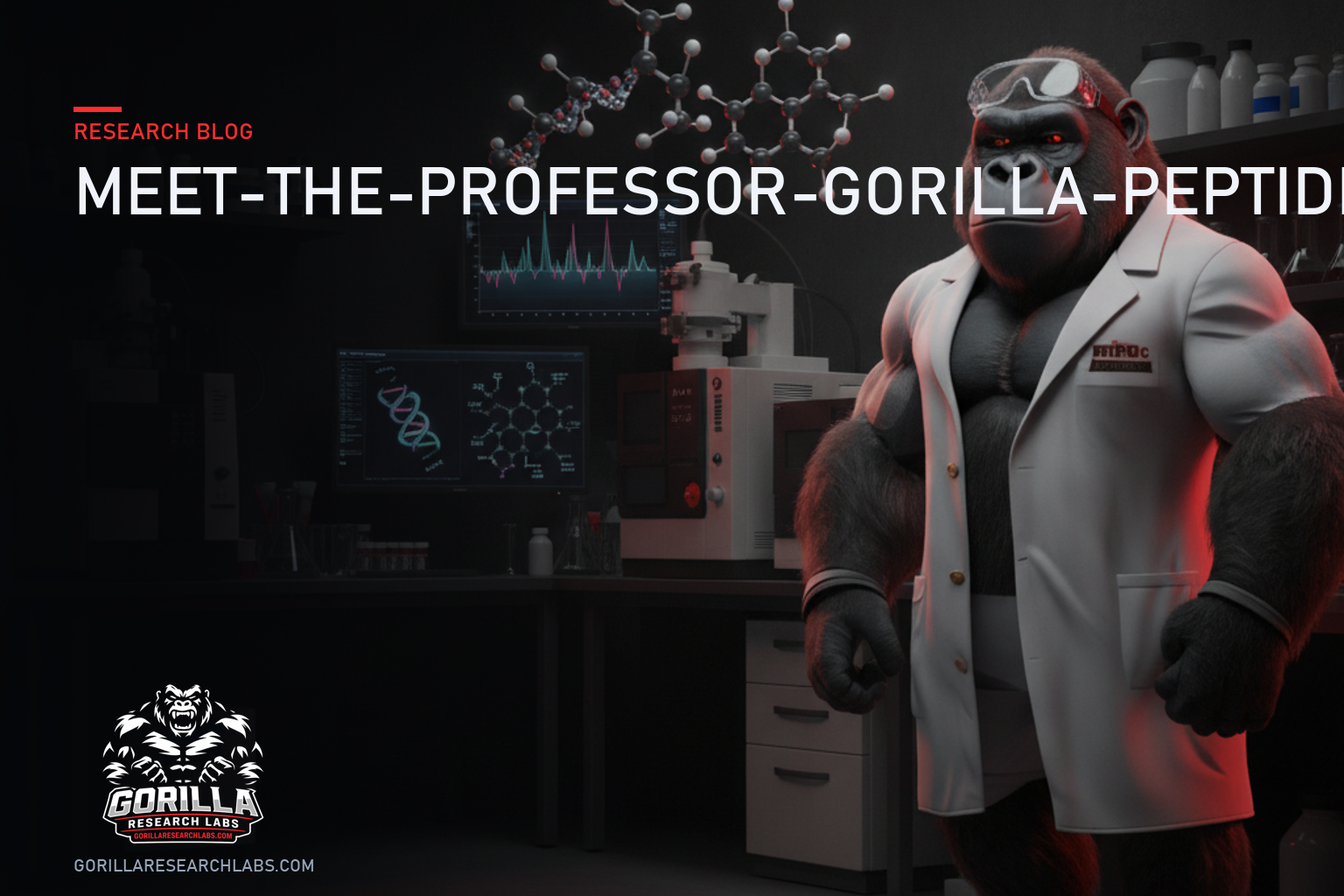 Meet the Professor: Why a 900-lb Gorilla Runs a Peptide Lab — research illustration