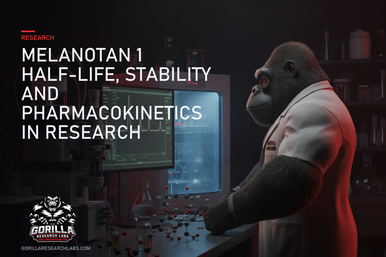 Melanotan 1 Half-Life, Stability and Pharmacokinetics in Research — research illustration