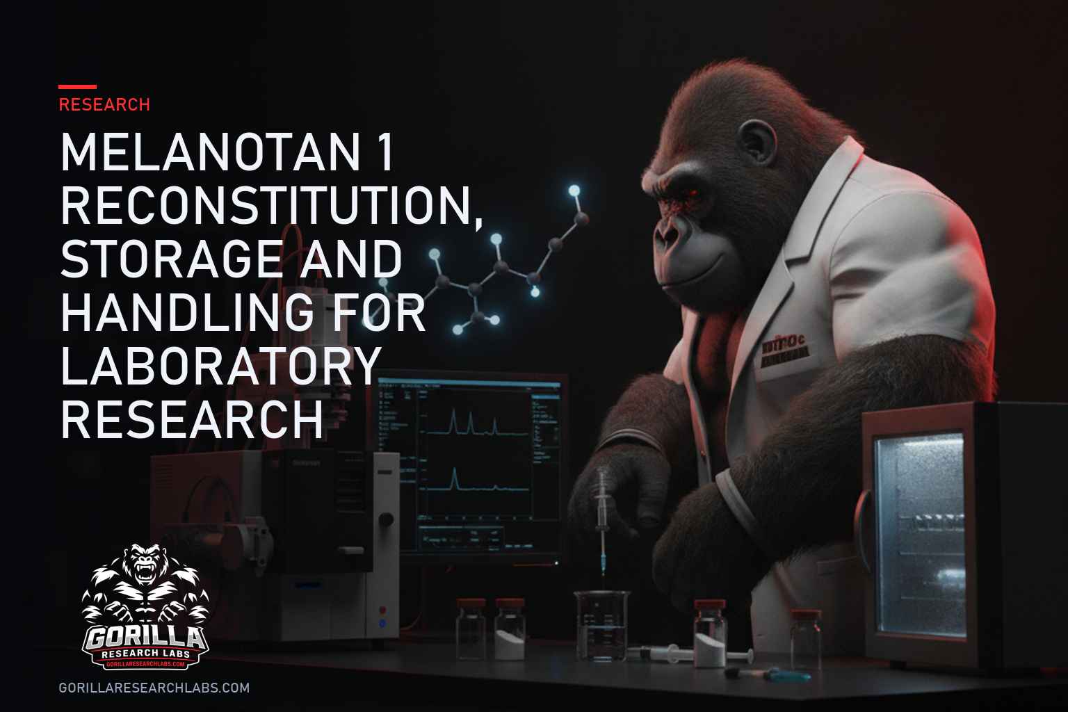Melanotan 1 Reconstitution, Storage and Handling for Laboratory Research — research illustration