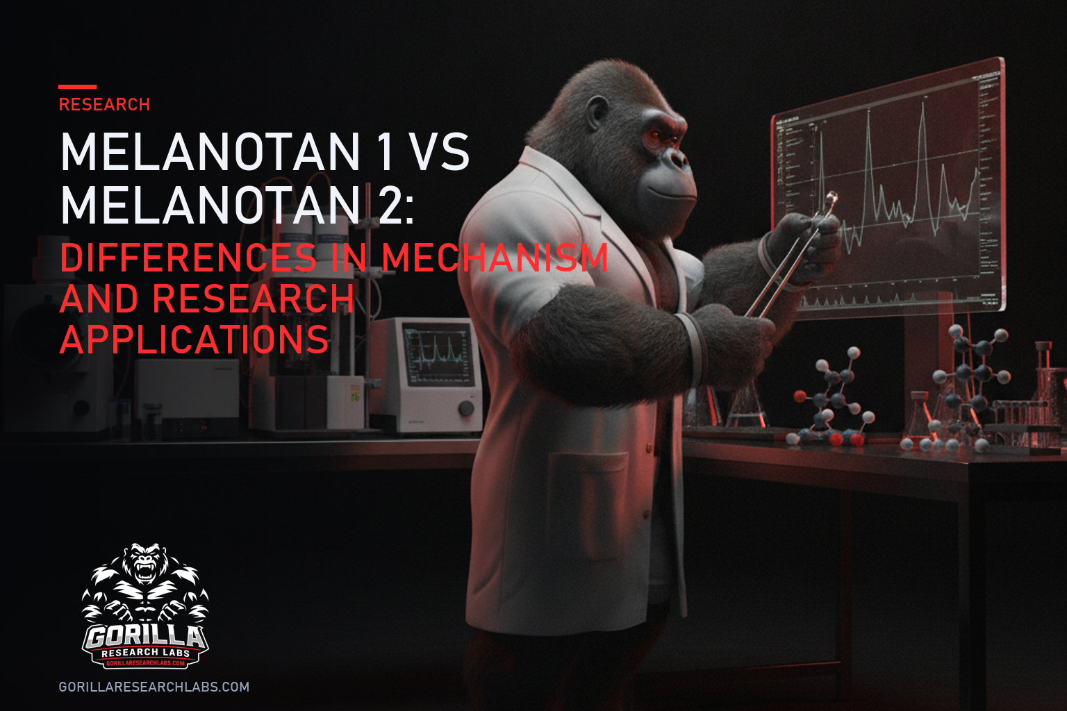 Melanotan 1 vs Melanotan 2: Differences in Mechanism and Research Applications — research illustration