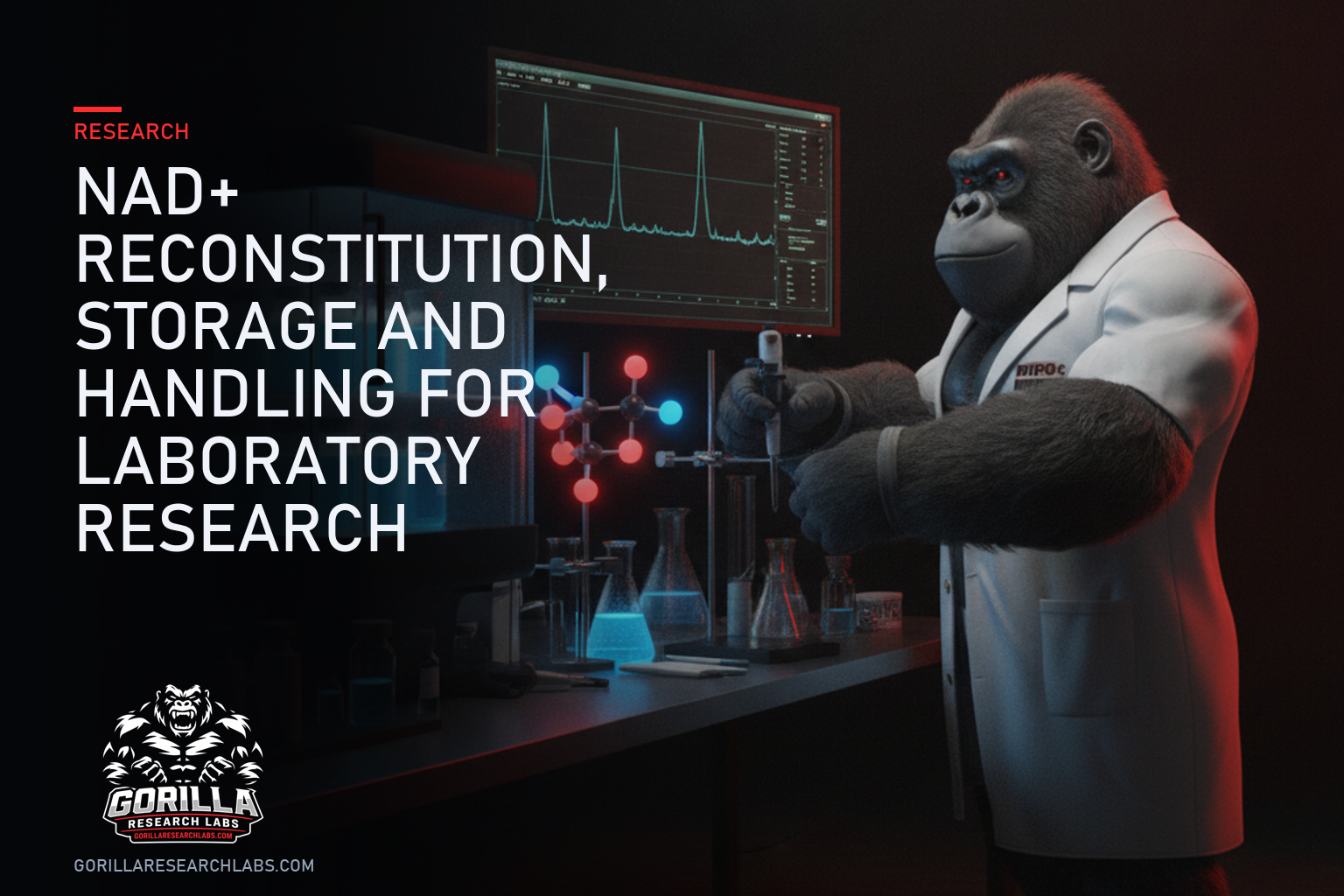 NAD+ Reconstitution, Storage and Handling for Laboratory Research — research illustration
