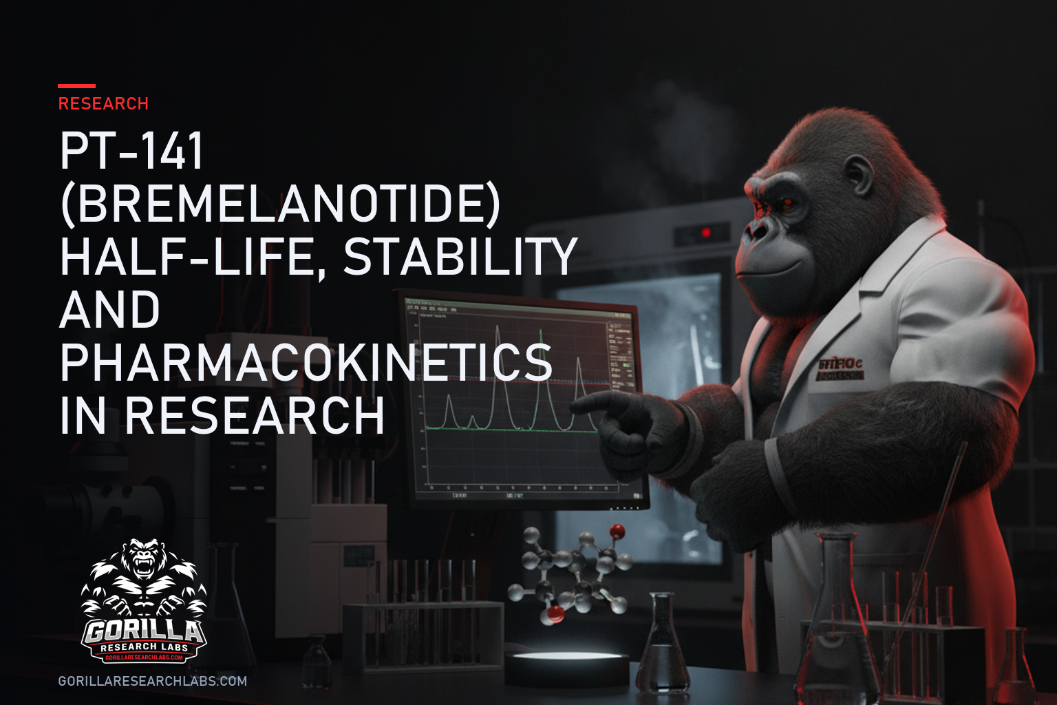 PT-141 (Bremelanotide) Half-Life, Stability and Pharmacokinetics in Research — research illustration
