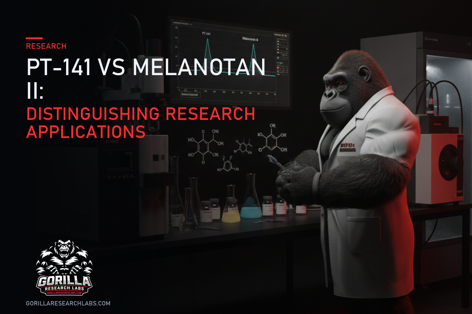 PT-141 vs Melanotan II: Distinguishing Research Applications — research illustration