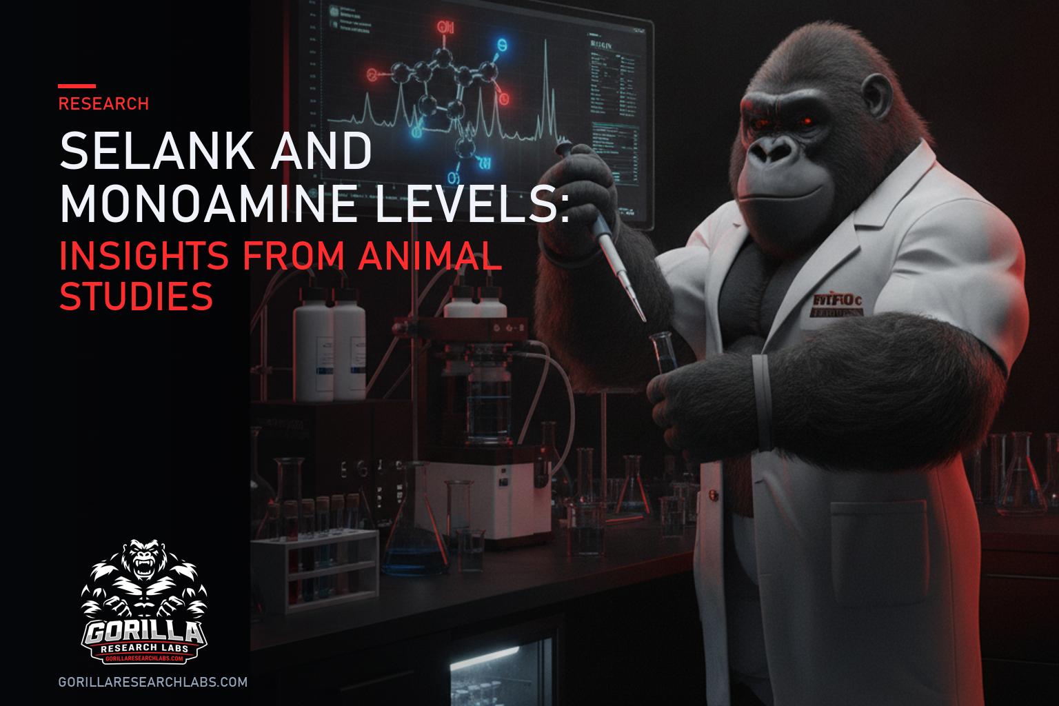 Selank and Monoamine Levels: Insights from Animal Studies — research illustration