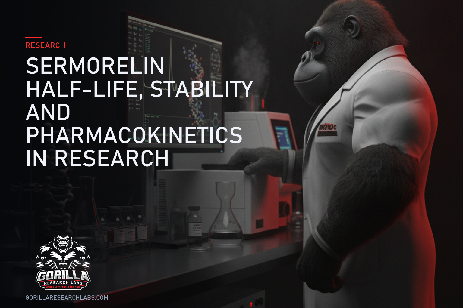 Sermorelin Half-Life, Stability and Pharmacokinetics in Research — research illustration