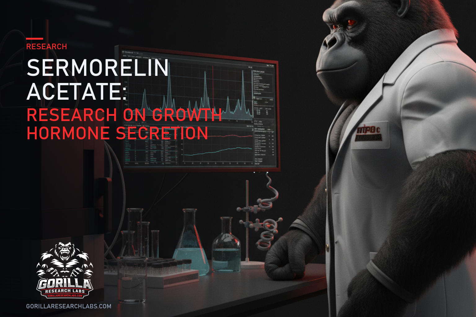 Sermorelin Acetate: Research on Growth Hormone Secretion — research illustration