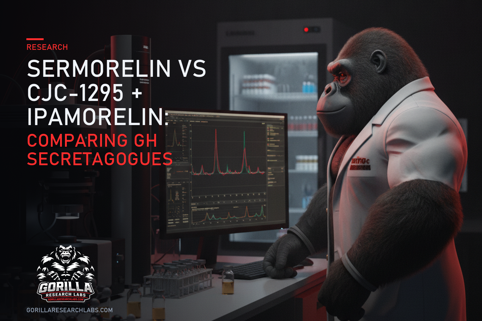 Sermorelin vs CJC-1295 + Ipamorelin: Comparing GH Secretagogues — research illustration