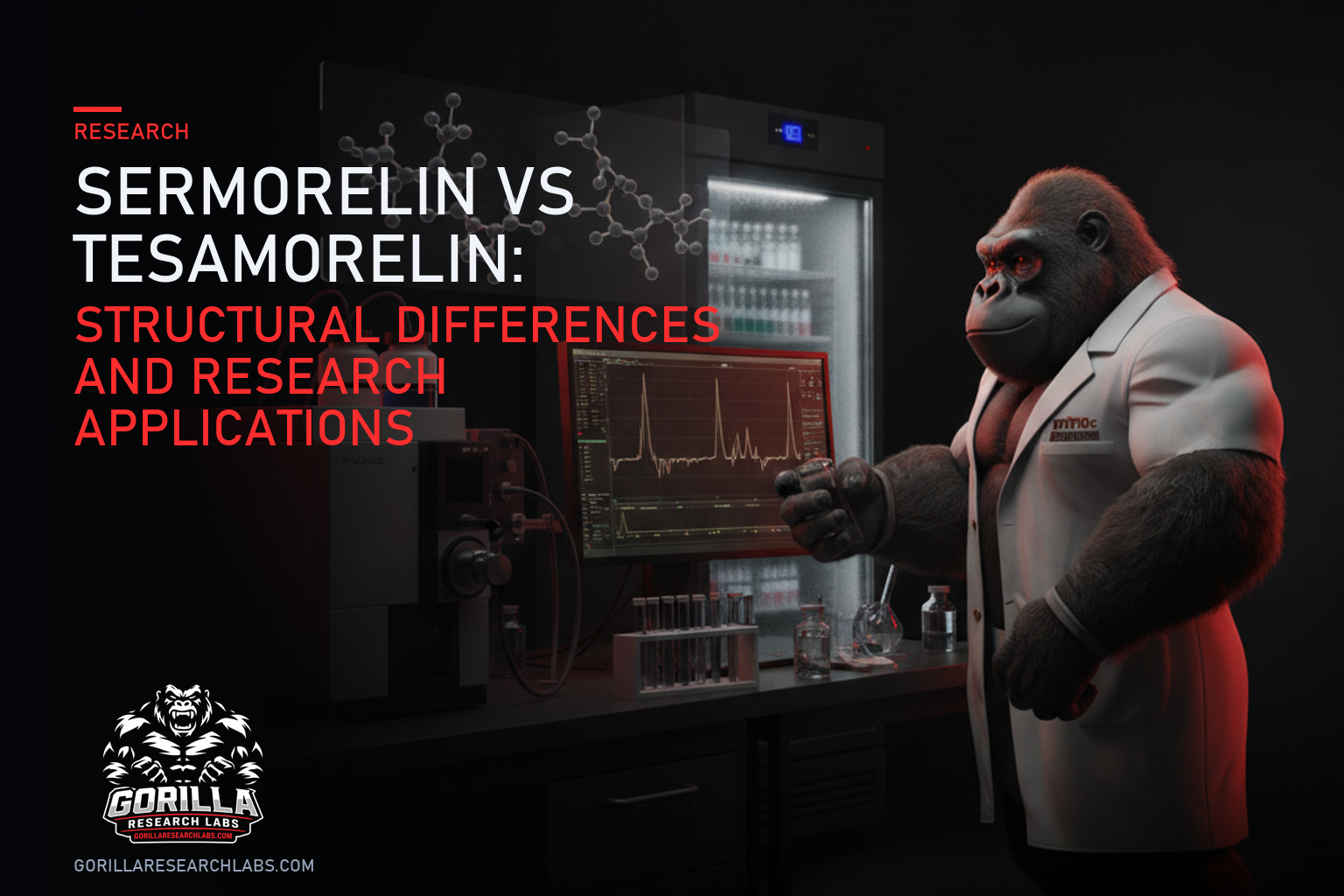 Sermorelin vs Tesamorelin: Structural Differences and Research Applications — research illustration
