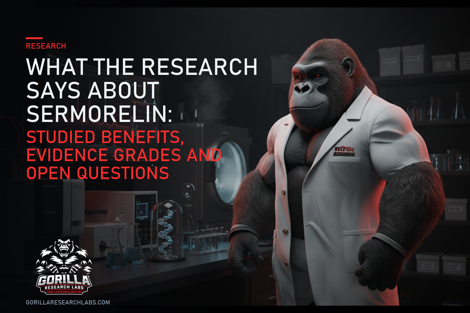What the Research Says About Sermorelin: Studied Benefits, Evidence Grades and Open Questions — research illustration