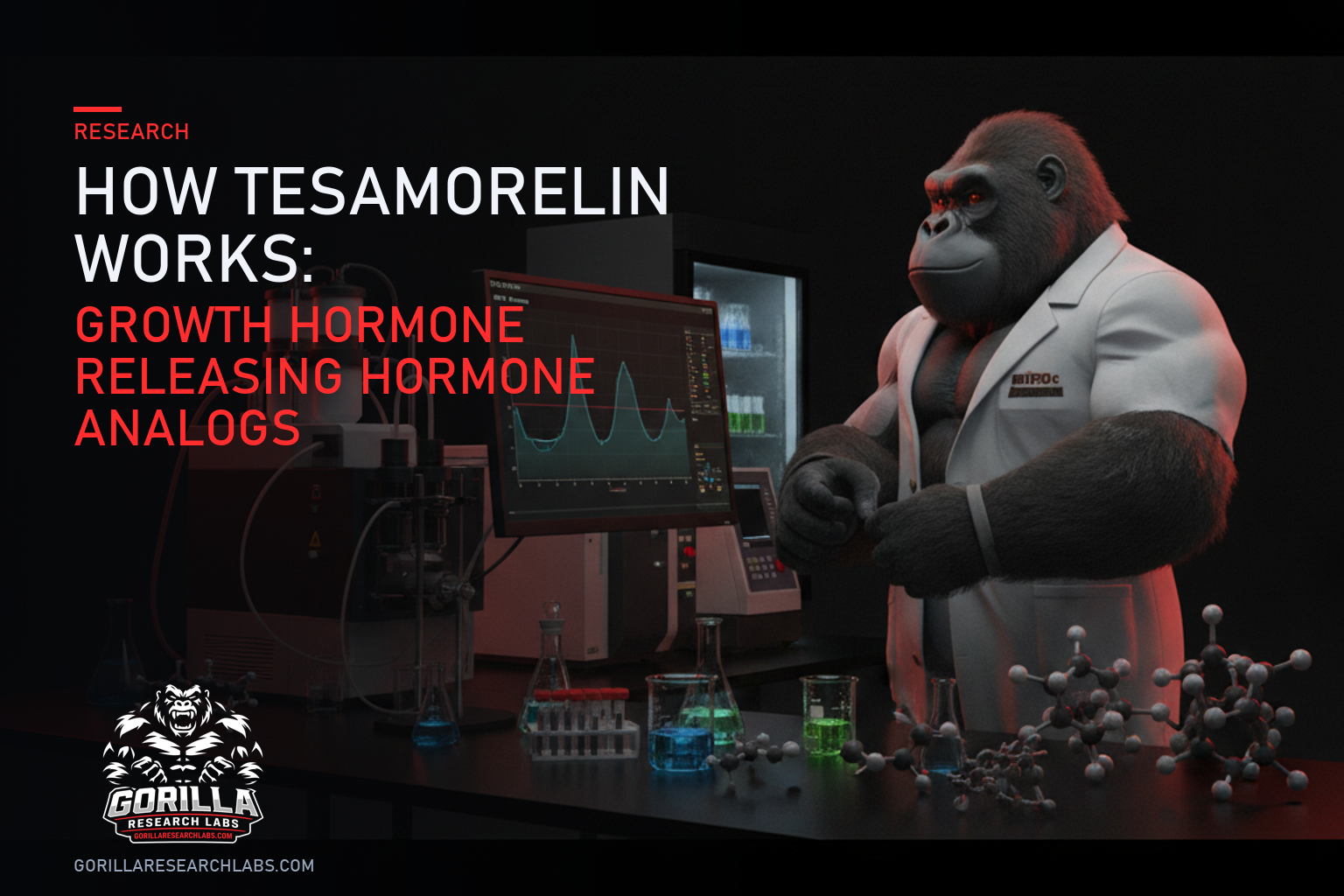 How Tesamorelin Works: Growth Hormone Releasing Hormone Analogs — research illustration