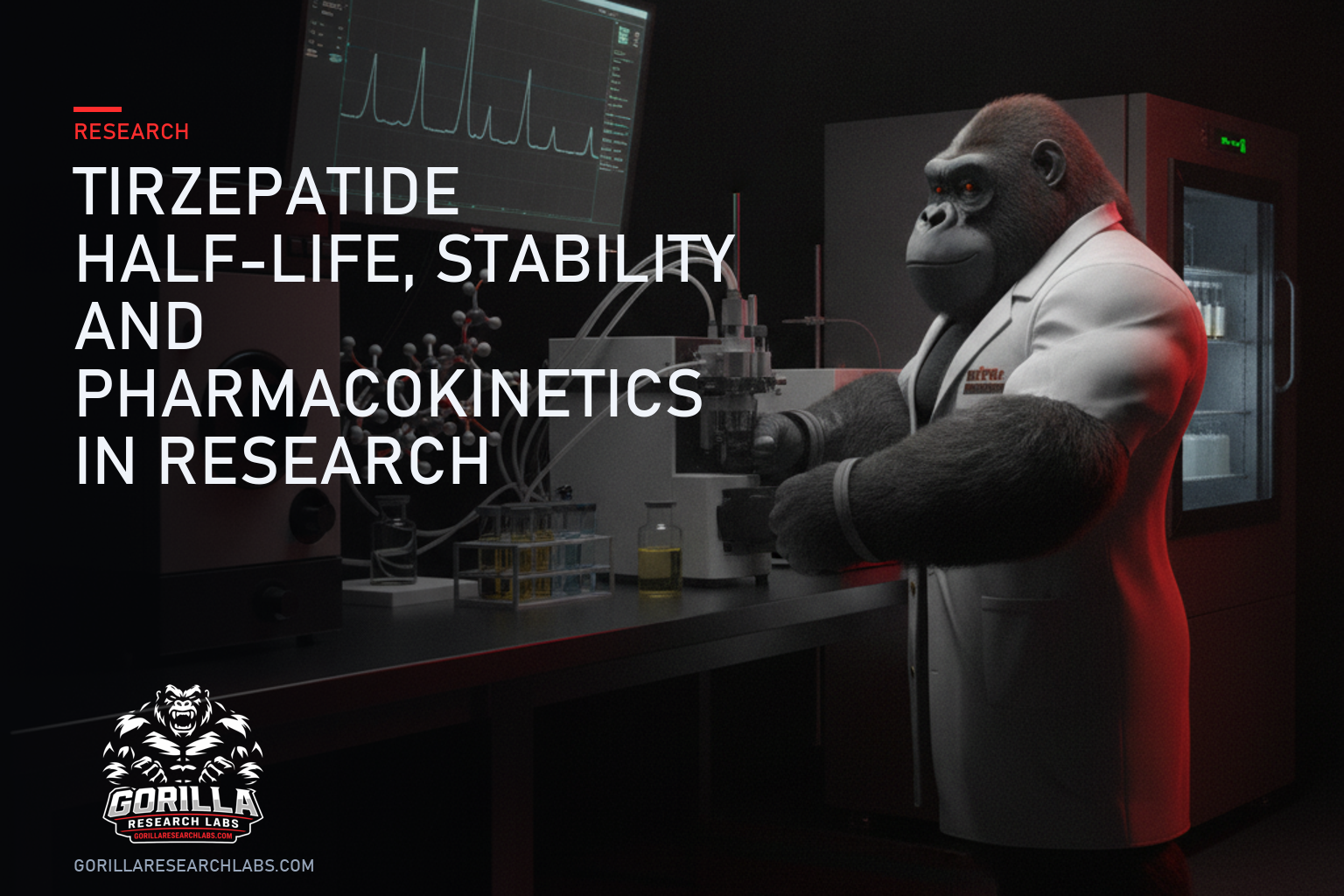 Tirzepatide Half-Life, Stability and Pharmacokinetics in Research — research illustration