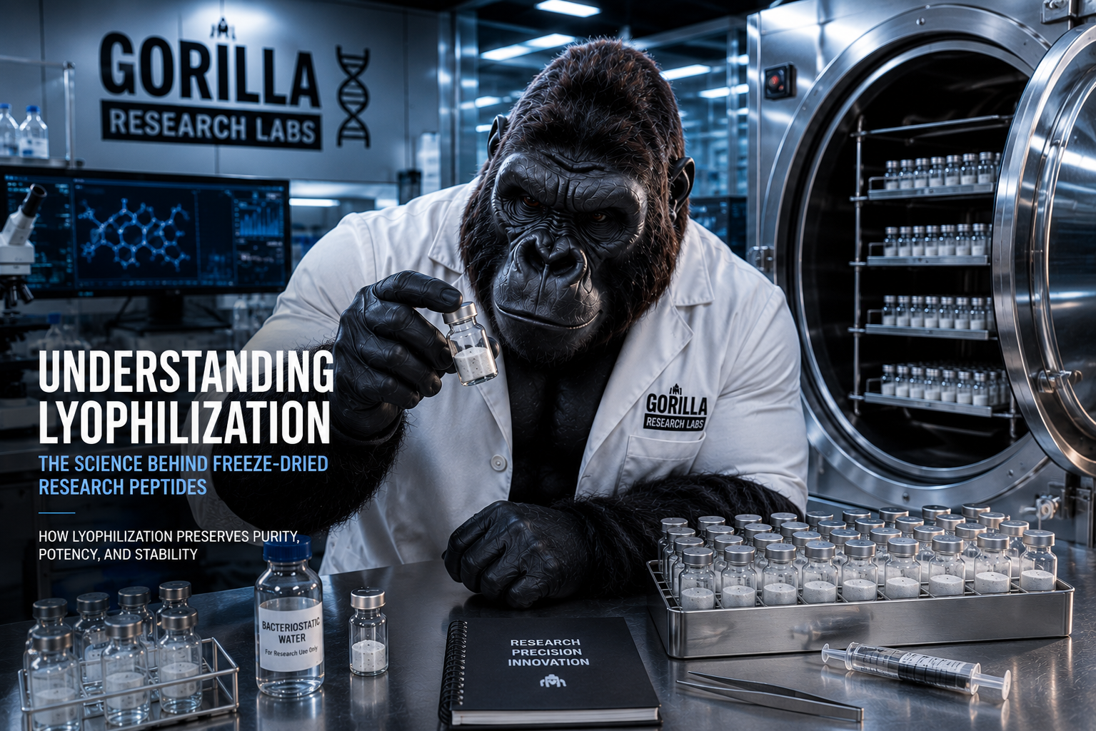 Understanding Lyophilization: Why Research Peptides Are Freeze-Dried — research illustration